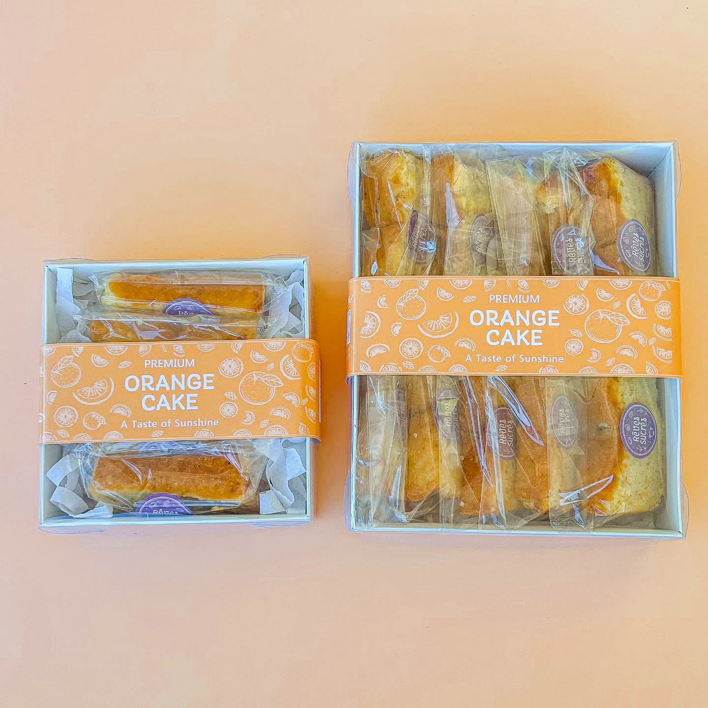 Orange Cake Box